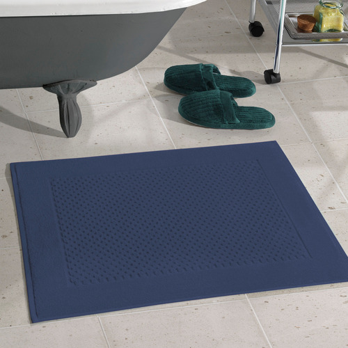 Toalha Para Piso Felpudo Prime Algodão 50x70 Azul Döhler