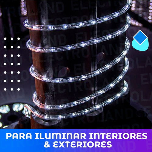 Imagen 6 de 10 de Manguera Led 5 Metros Flexible 8 Efectos 220 Silicona