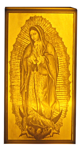 Lampara Virgen De Guadalupe Litofania 
