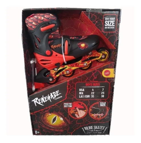 Patines En Linea Ajustables Renegade Rush 360 Talla 22 - 25