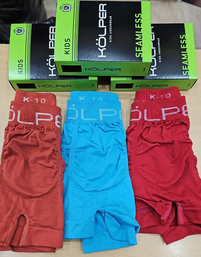 Promo Pack X 3 Boxer Niño Juvenil Kolper Sin Costura