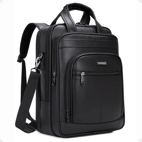 Mochila Notebook 15.6 Couro Masculina Executiva Alça Ombro