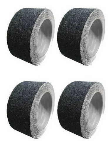 Pack 4 Cinta Antideslizante Escalera 10 Metros 50 Mm Ancho