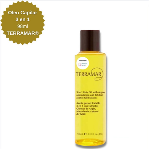 Oleo Capilar 3 En 1 Terramar® 98ml Reestructura