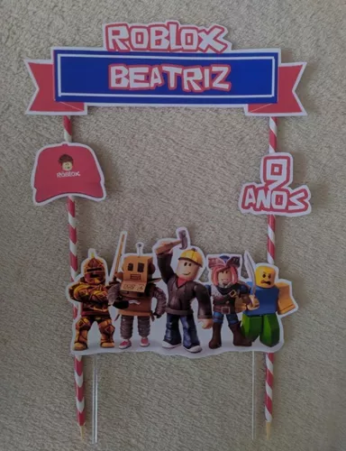 ANIVERSÁRIO BEATRIZ 9 ANOS, TEMA ROBLOX 