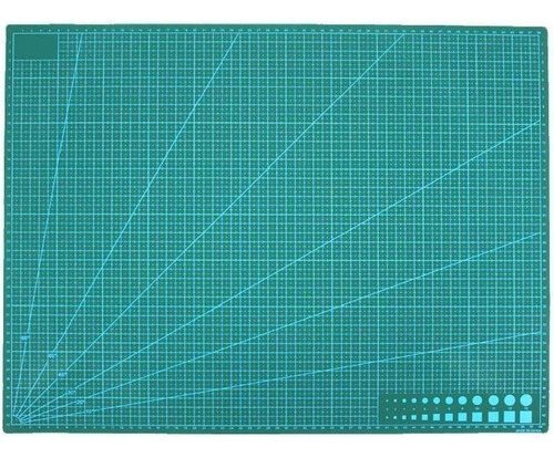 Base Tablero Tabla De Corte A1 Medidas 90x60 Cm Patchwork Color Verde oscuro