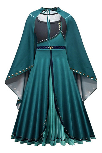 Vestido Frozen De Anna Elsa Para Niñas  Para Cosplay  Reina