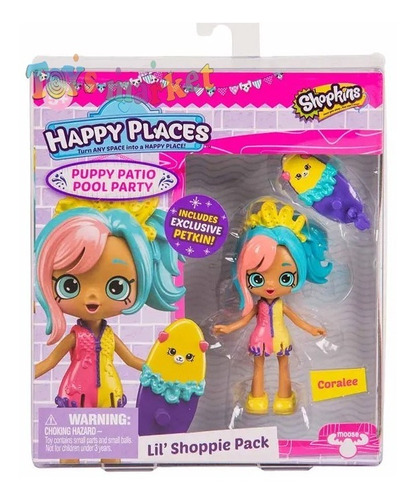 Shopkins Happy Places Muñeca O Pony Shoppies Mini + Petkin