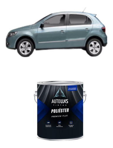 Tinta Automotiva Poliester Cinza Vulcan Vw 900ml Autoluks