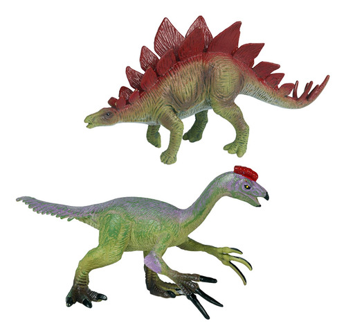 2 Pçs Figuras De Dinossauro Realista Brinquedos Estilo C