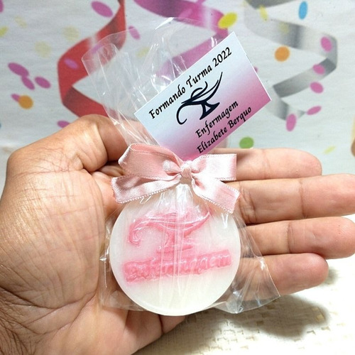 25 Lembrancinha Para Formatura Sabonete Brinde Enfermagem