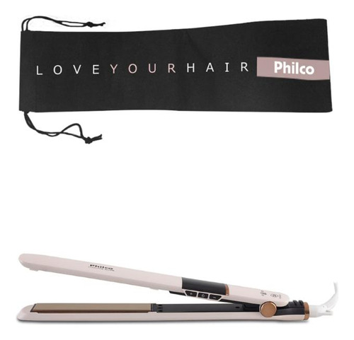 Prancha De Cabelo Chrome Rose Ppr10 Philco Bivolt