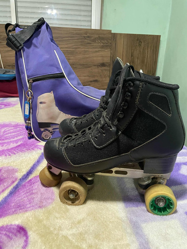 Patines Profesionales Talle 41 Color Negro