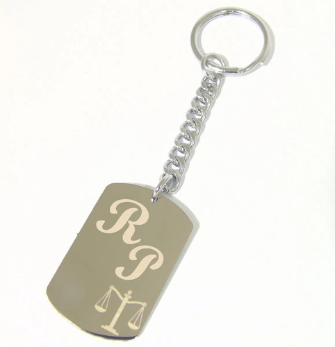Imagen 2 de 9 de Llavero Acero Quirúrgico Personalizado Logo Laser Doble Faz