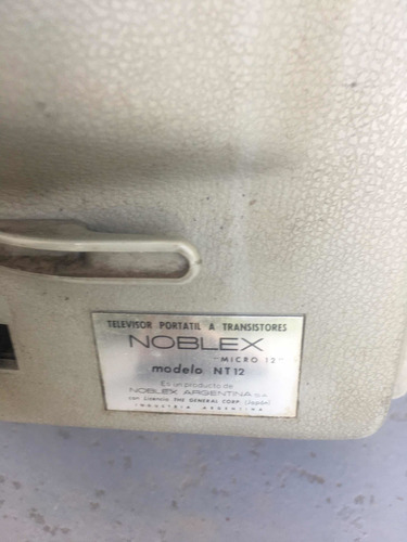Televisor Noblex 14 Pulgadas Retro Funcionando Nt12 (Usado)