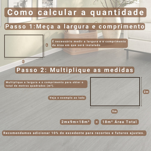 Vinílco Em Manta 0,7 Mm 2 M² (2,00mts X 1,00mts) Cor Fosco Desenho do tecido Carvalho