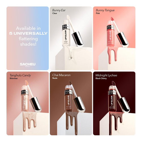 Brilho Labial Sacheu Lip Elixir Nutritivo E Hidratante Clear