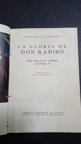 Gloria De Don Ramiro- Larreta- Ilustr. Sirio- Ex Libris