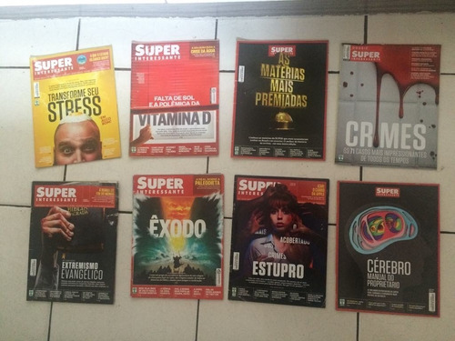 Lote 10 Revistas Super Interessante - 2015