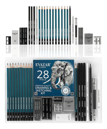 Evazar London Sketching And Drawing Art Supplies, El Kit De 