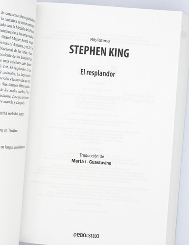 El Resplandor, De King, Stephen. Bestseller Editorial De Bol