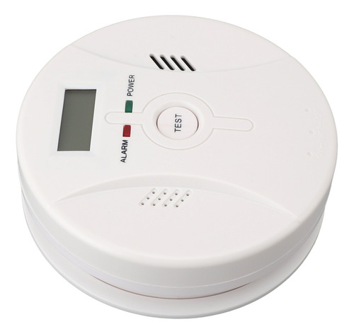 Detector De Fumaça E Co 2 Em 1, Luz Sonora, Alarme Alto
