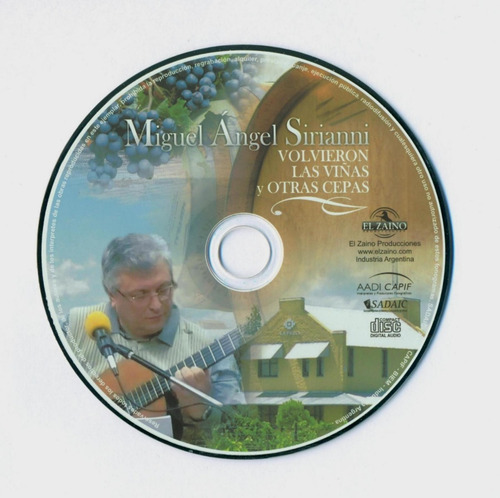 Imagen 2 de 4 de Volvieron Las Viñas Y Otras Cepas - Miguel Angel Sirianni Cd