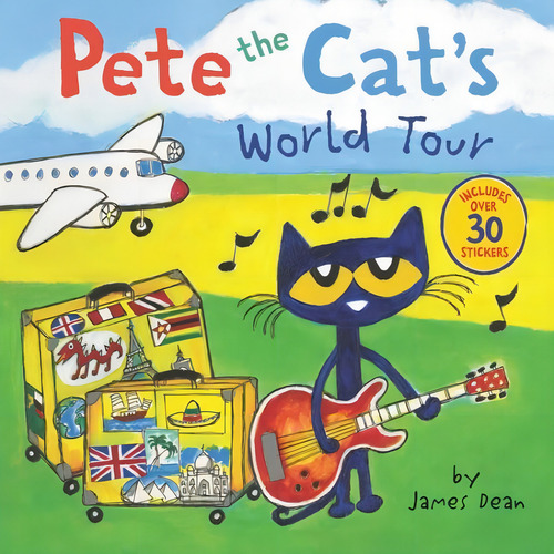 Pete The Cat's World Tour: Includes Over 30 Stickers, De Dean, James / Dean, Kimberly. Editorial Harper Usa, Capa Mole, Edição 2022-07-19 00:00:00 Em Inglês