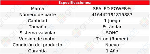 Set Bujes Árbol Levas Std Econoline Van 10 A 14 Sealed Power