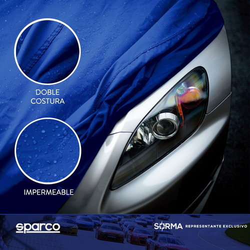Imagen 5 de 10 de Funda Cubre Auto Cobertor Sparco Antigranizo Premium Talles