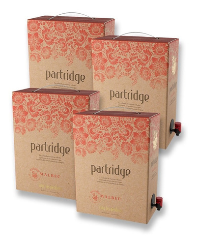 Viña Las Perdices Bag In Box Partridge Malbec - 4 X 3000 Cc