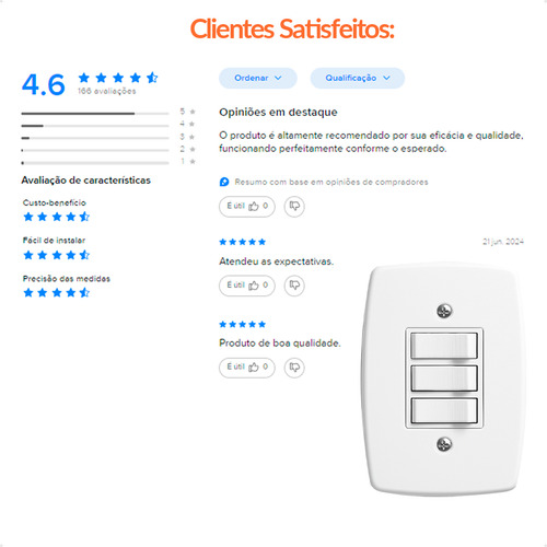 Interruptor 2 Teclas Paralelas Tomada 10a Ideale Pluzie 3223