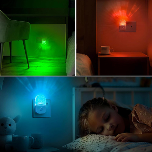 Lámpara De Pared Con Luz Nocturna Y Sensor De Luz Enchufable