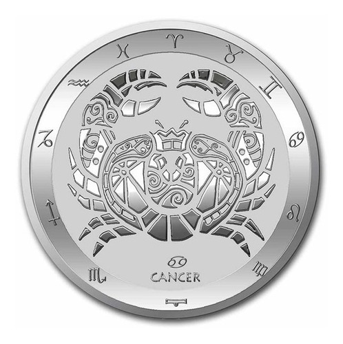 (12) Monedas Plata Pura Zodiacos Astros Tokelau Onza Troya A