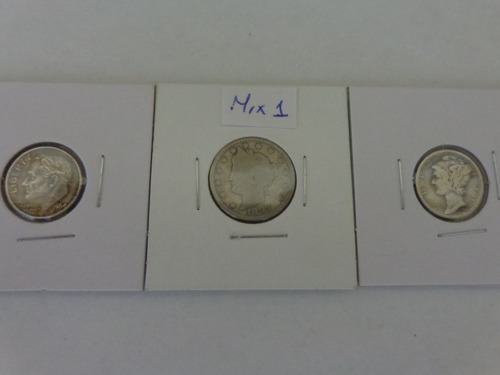 Usa Colección Mix Coins, Liberty V, Mercury Y Roosevelt.
