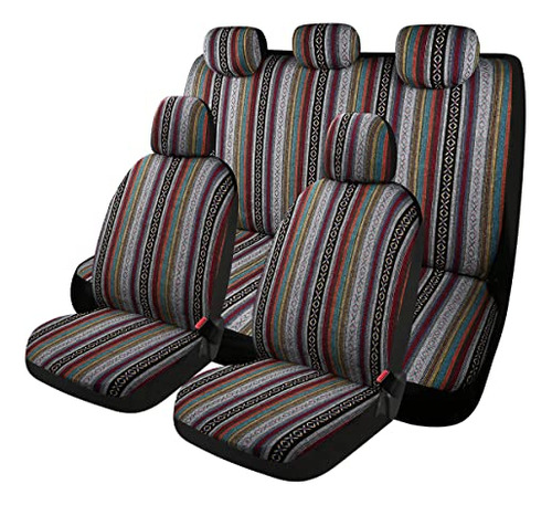 Ponyjoyup Baja Cubierta De Asiento De La Manta De Sillas 9pc