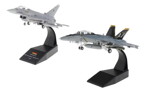 1: 100 F / A-18 Strike Helicopter + Ef-2000 Diecast Dispaly