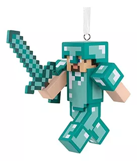 Hallmark Minecraft Steve In Diamond Armor - Adorno Navideño