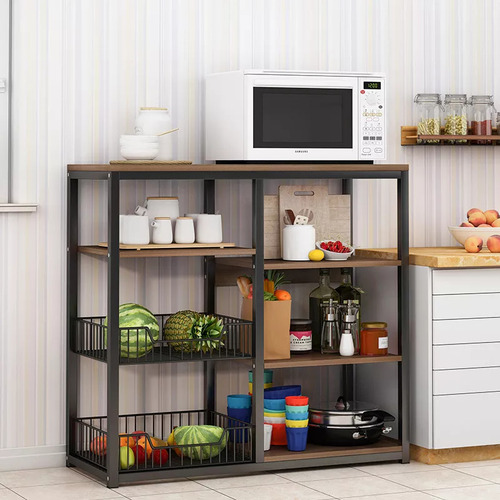 Estantería Multicapa Cocina 80cm, Ahorra Espacio. Negro