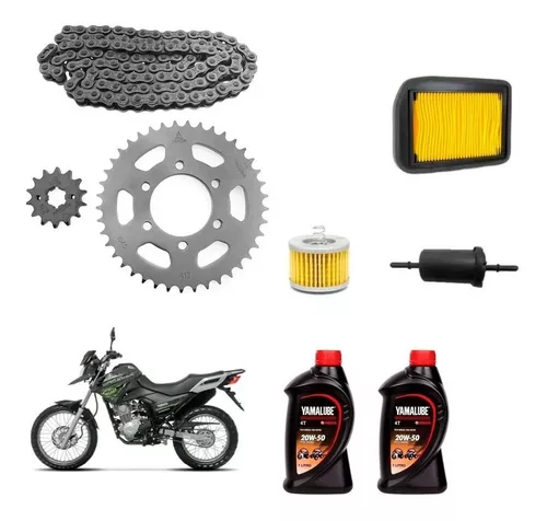 Kit Relação Yamaha Xtz 150 Crosser 2016 2017 Nakata Original - Shop das  Motos