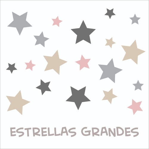 Vinilos Decorativos Pared Infantil Estrellas Grandes 69 Uni 