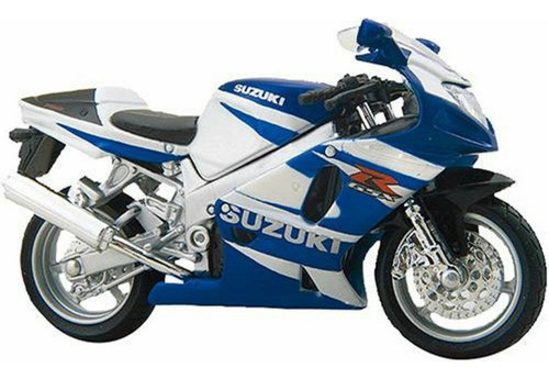 Maisto Suzuki Gsx-r750 Modelo 1/18 Azul Fundido A Presión  ;