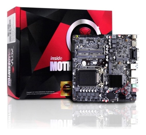 Placa Mae Intel 1151p Itx Afmi-h110 Hdmi-vga Ddr4 Afox