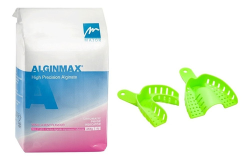 Alginato Alginmax Major Impresión Dental + 2 Cubetas 