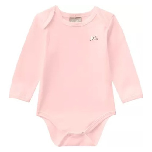 Body Bebê Feminino Milon Cotton Manga Longa