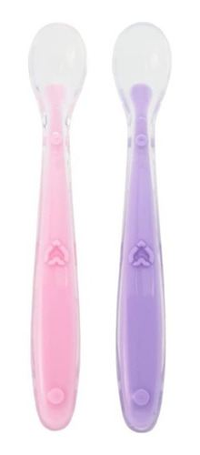 Cucharas Silicona Para Comer Bebé Pack X 2 Buba - Quo