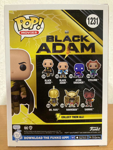 Black Adam Fliying 1231 Dc Shazam Funko Pop Original Rock