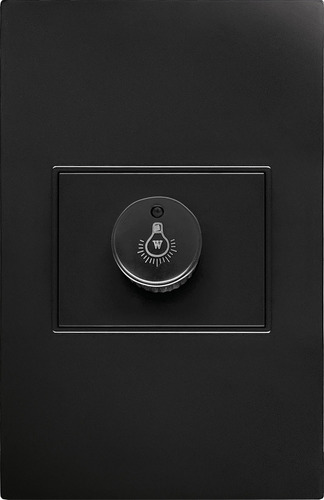 Placa Apl-311 Negra De Contacto Atenuador Iluminación 100w Color Negro Voltaje Nominal 127v