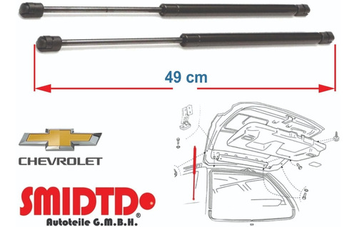 Kit 2 Amortiguadores 5a Puerta Gmc Corsa 1.8l 00-01 Smidtd