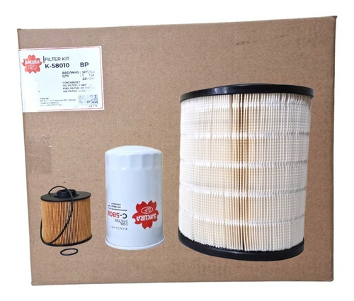 Kit Filtros Freightliner Fl 360 4.9 2012- Fuso 4m50 K-58010